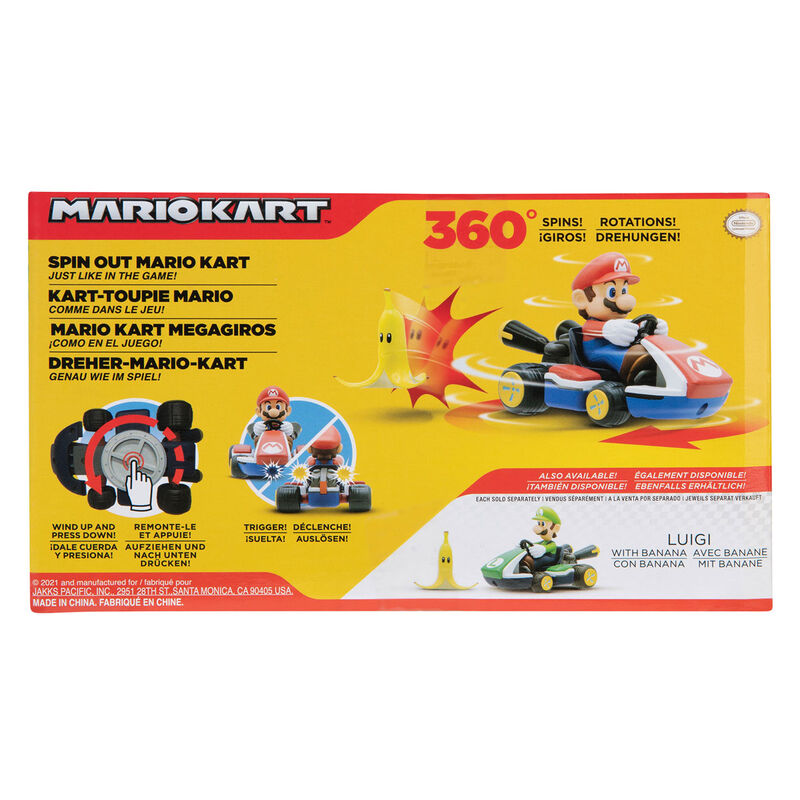 Nintendo Mario Kart Spin Out assorted car 6.5cm