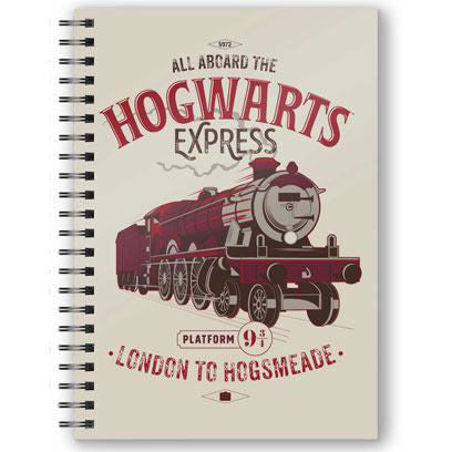 Carnet 3D A5 Harry Potter : Tous à bord du Poudlard Express