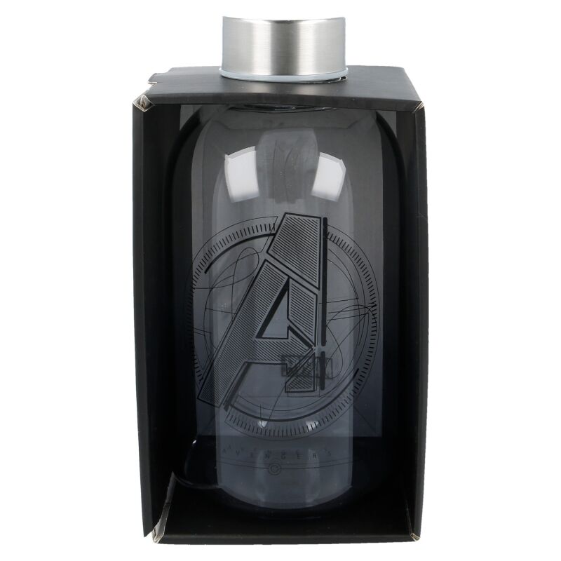 Marvel Avengers glass bottle 620ml - Nerdscape
