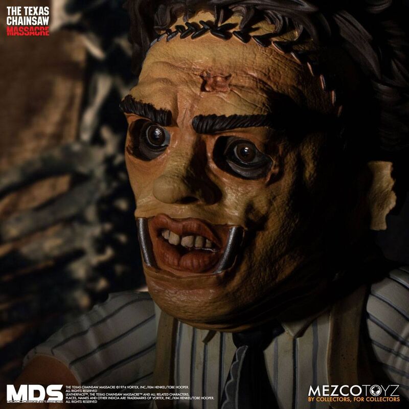 Figurine Leatherface (1974) du film Massacre à la tronçonneuse (MDS), 15 cm