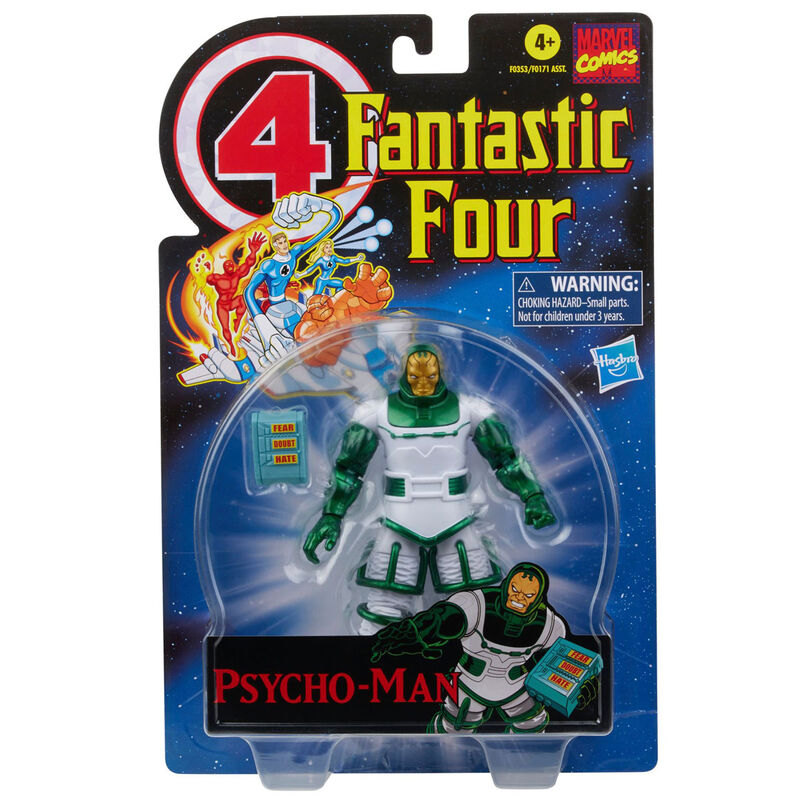 Figurine vintage Marvel Fantastic Four Psycho Man de 15 cm