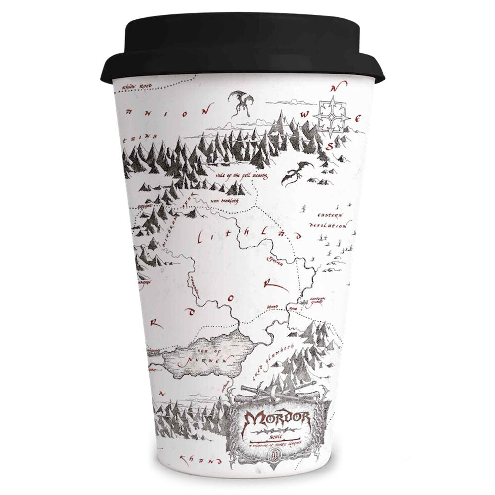 The Lord of the Rings Mordor Map travel mug