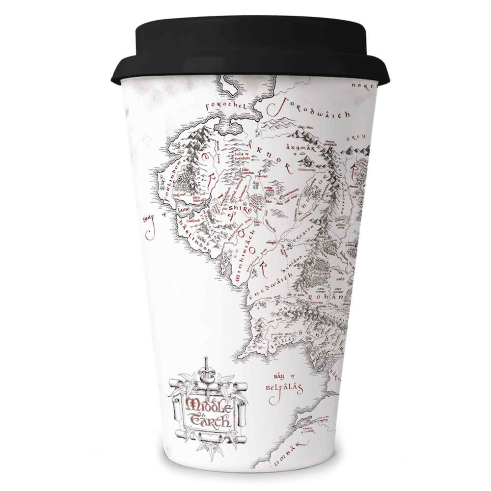 The Lord of the Rings Middle Earth Map travel mug