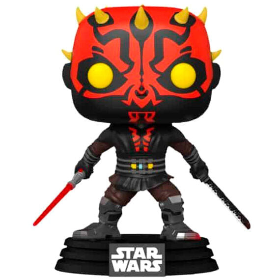 Figurine POP Star Wars Dark Maul avec sabre laser (Exclusivité)