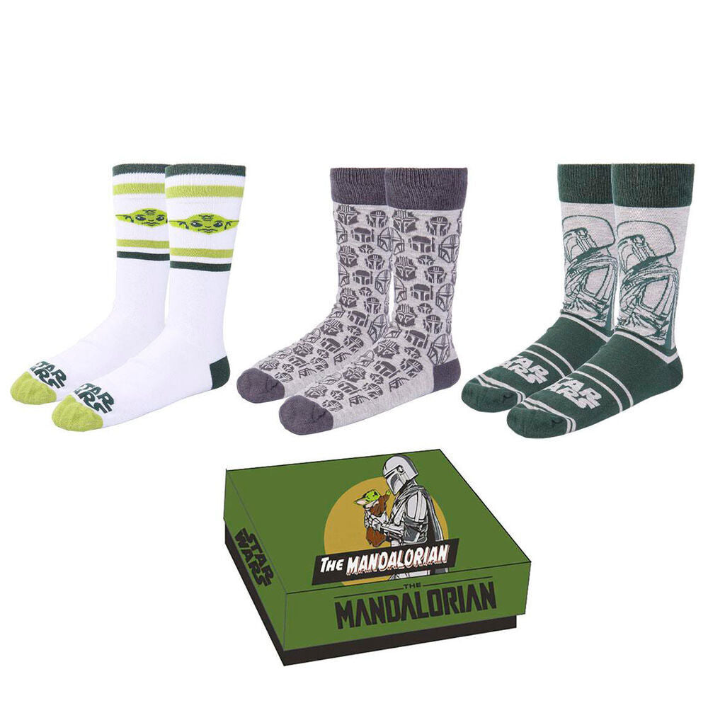Star Wars Mandalorian pack 3 socks Nerdscape