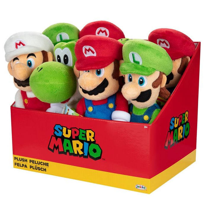 Super Mario Character Soft Plush 23cm - Nerdscape