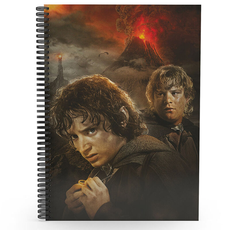 The Lord of the Rings Frodo and Sam 3D notebook