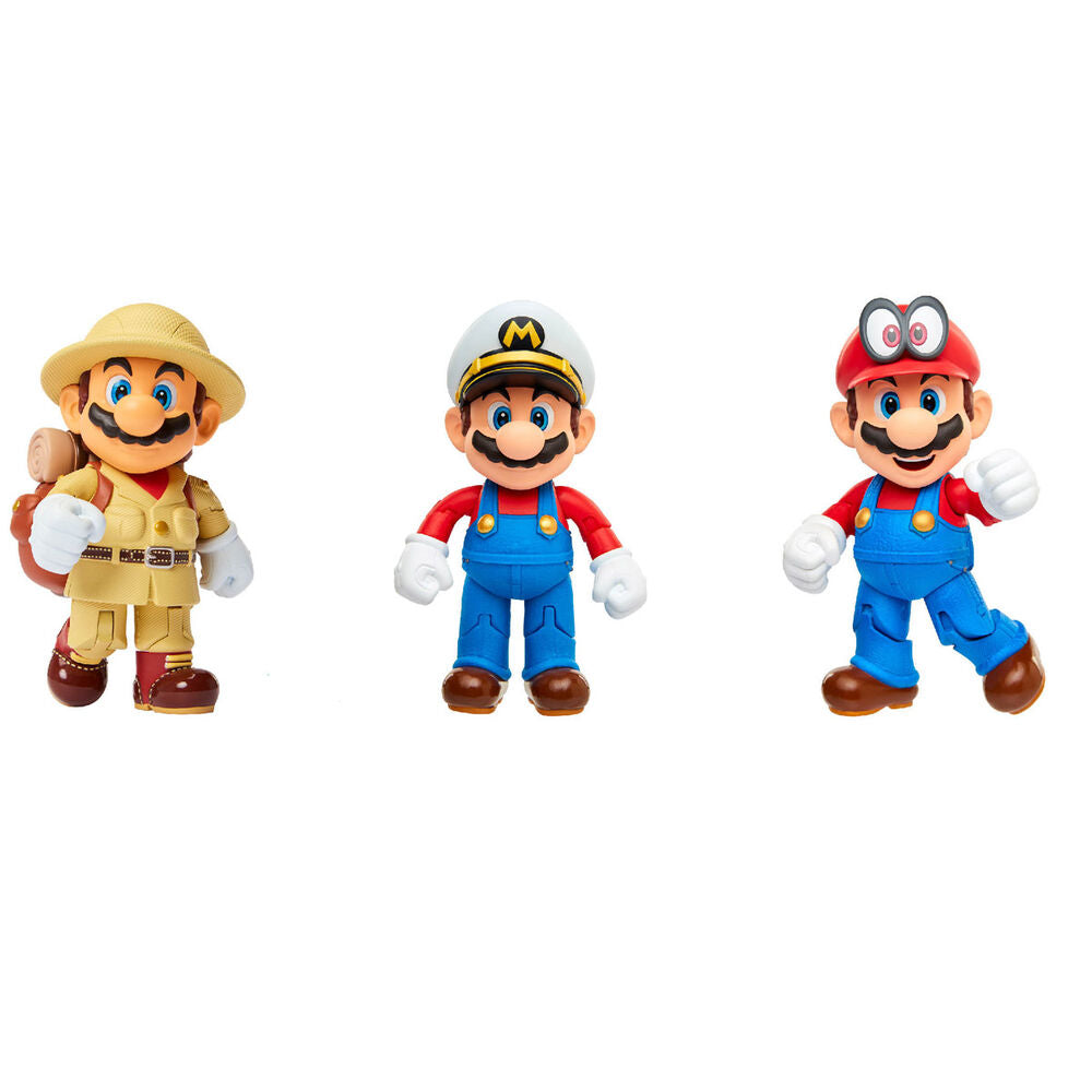 Nintendo Super Mario Set 3 Figure 10cm - Figura da Collezione - Nerdscape