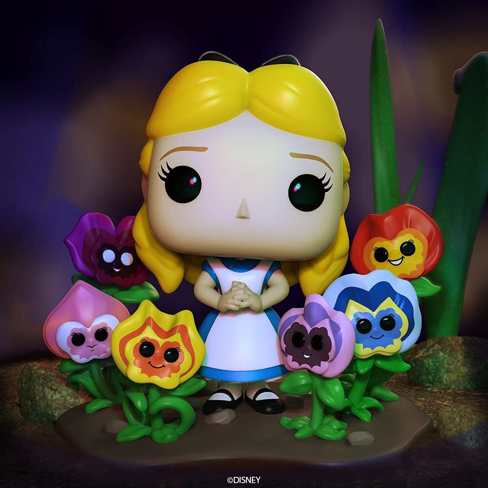 Figurine POP Disney Alice au pays des merveilles 70e anniversaire Alice avec des fleurs