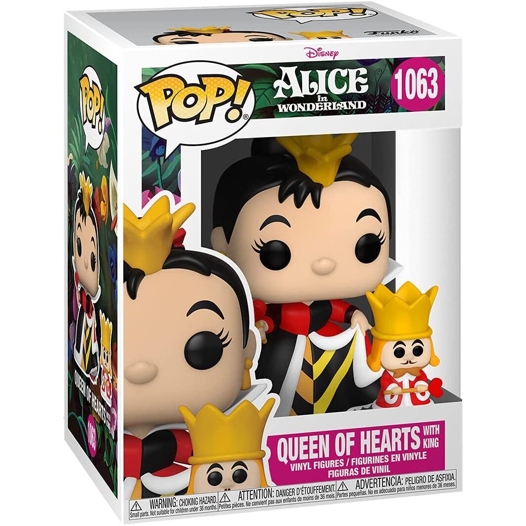 Figurine POP Disney Alice au pays des merveilles 70e anniversaire Reine avec Roi