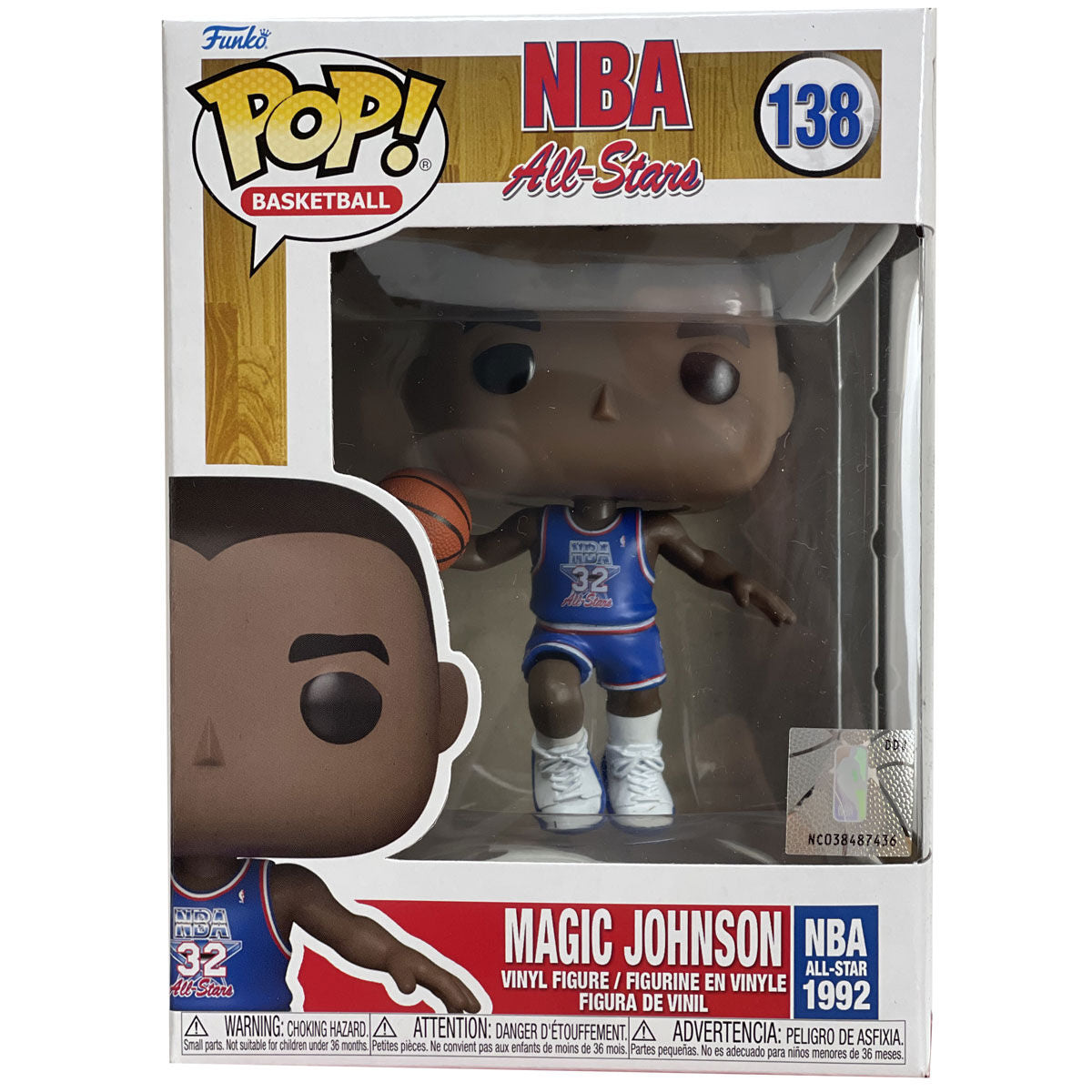 Figurine POP de Magic Johnson, star de la NBA (1992)