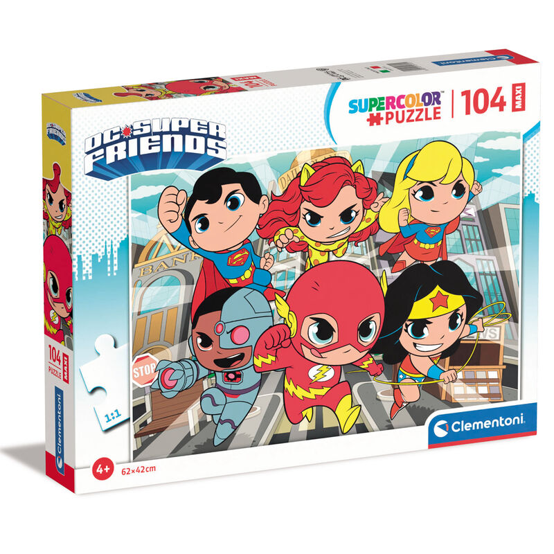 Maxi puzzle DC Comics Superfriends de 104 pièces