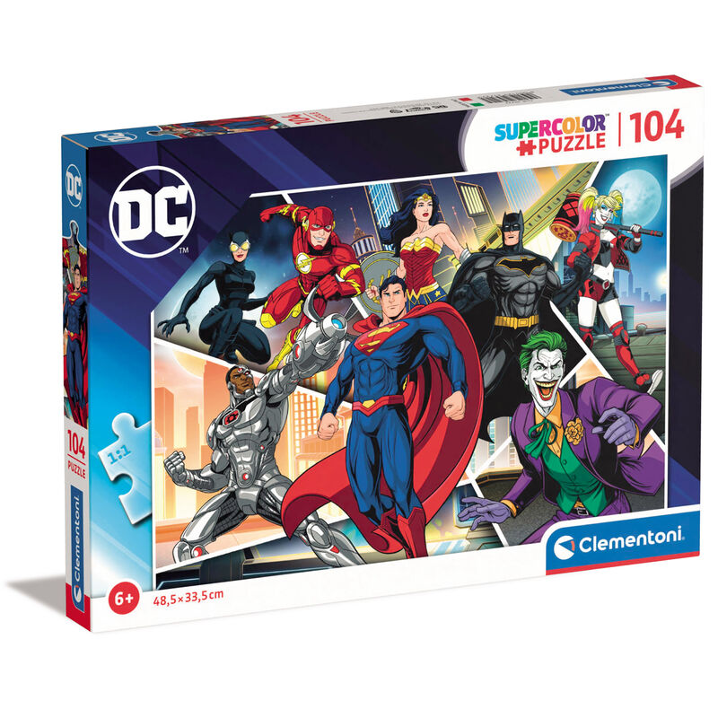 Puzzle de 104 pièces DC Comics Super-héros