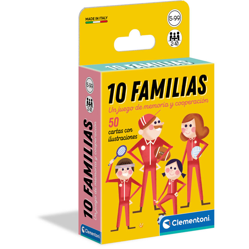 10 Families memory game