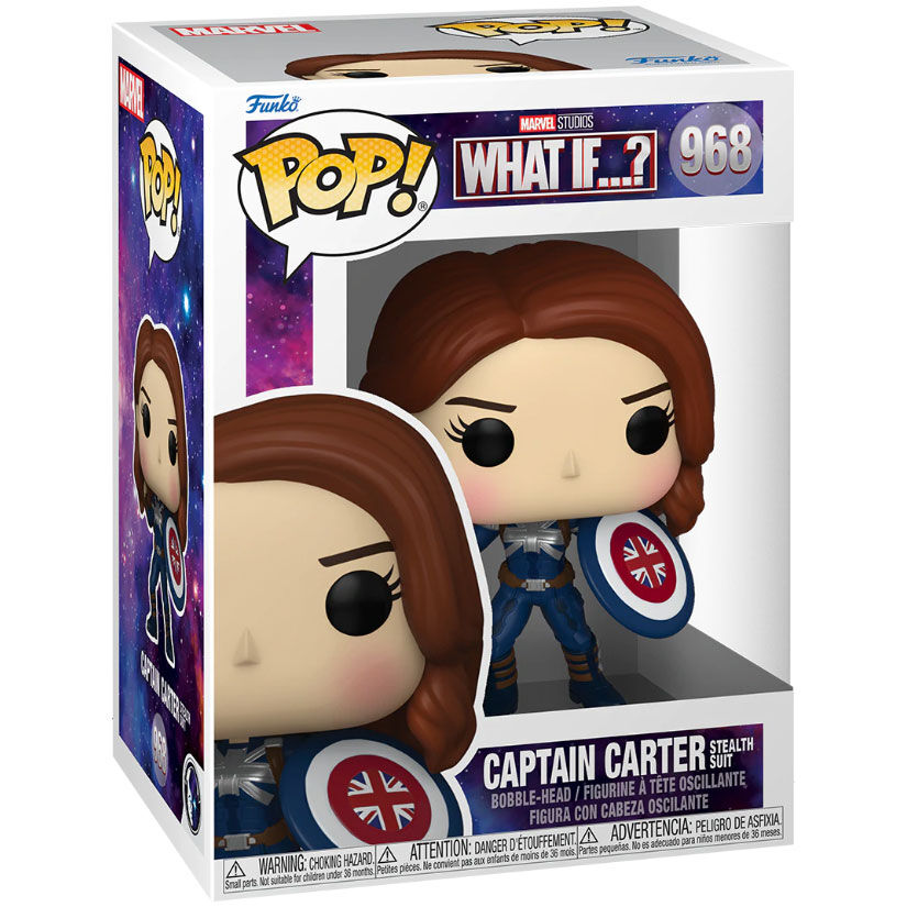 Funko Pop! Marvel What If Captain Carter Stealth - Figura da Collezione Vinyl