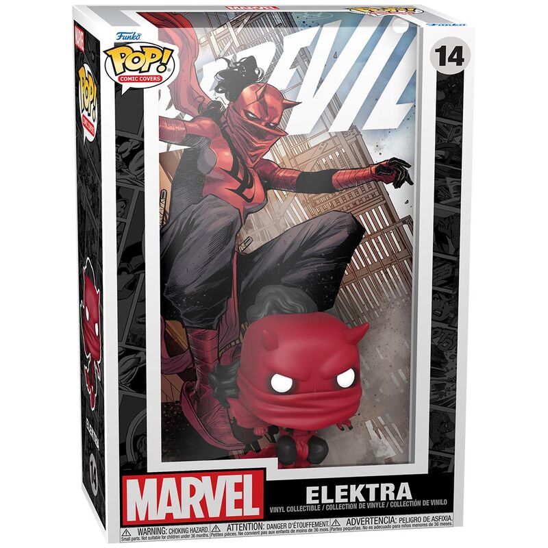Figurine POP Elektra de Daredevil (couverture de BD Marvel)