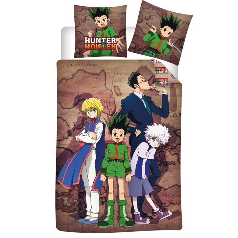 Housse de couette en coton Hunter x Hunter pour lit de 90 cm