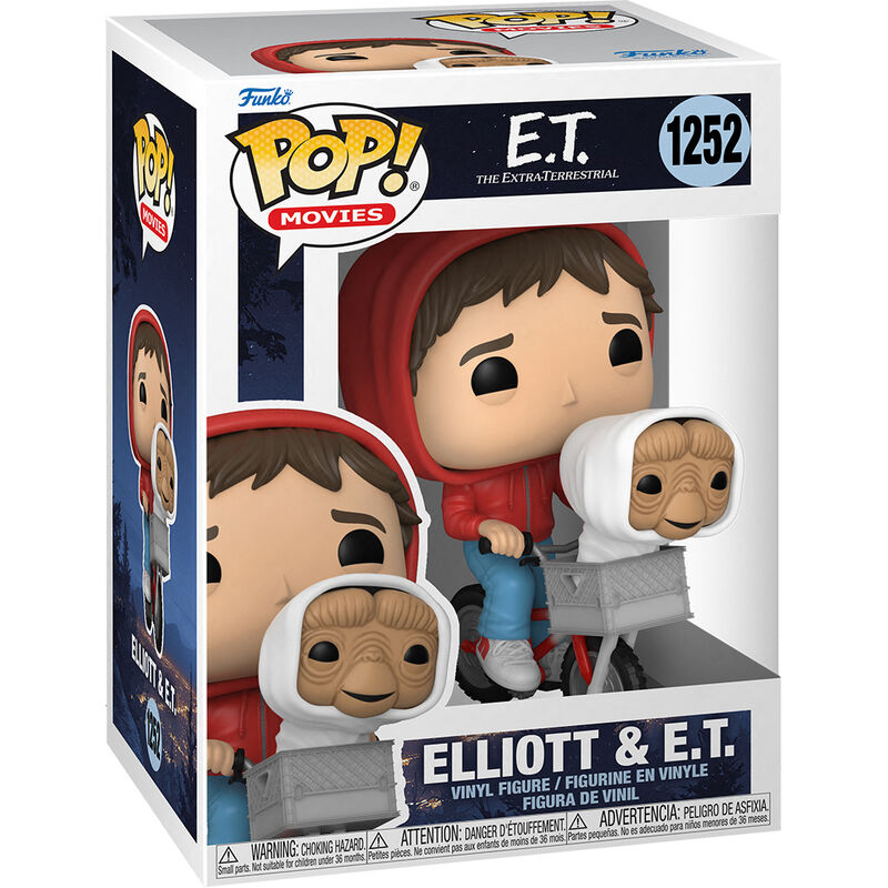 Funko Pop! E.T. The Extra-Terrestrial Elliott & E.T. 40th - Figura da Collezione Vinyl