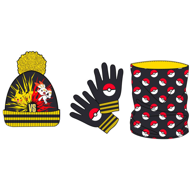 Pokemon snood, hat and gloves set Nerdscape