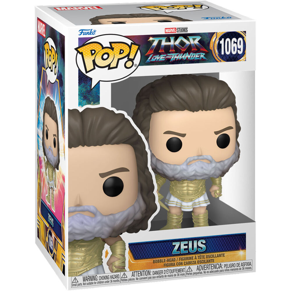 Funko Pop! Marvel Thor Love and Thunder Zeus - Figura da Collezione Vinyl