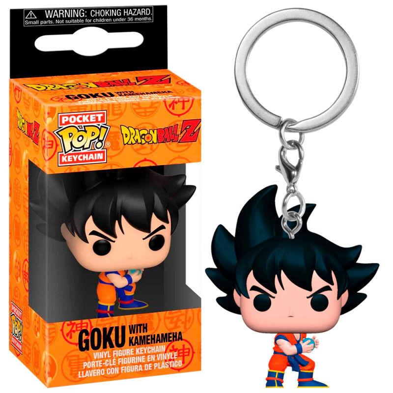 Porte-clés Pocket POP Dragon Ball Z Goku avec Kamehameha