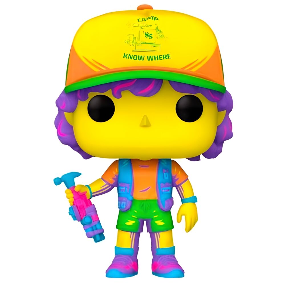 Funko Pop! Stranger Things Dustin - Figura da Collezione Vinyl Black Light Exclusive Nerdscape