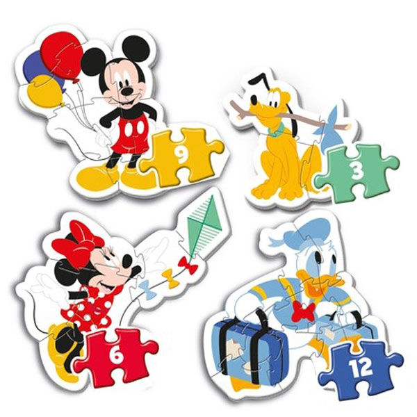 Disney Mickey Mon Premier Puzzle 3-6-9-12 pièces