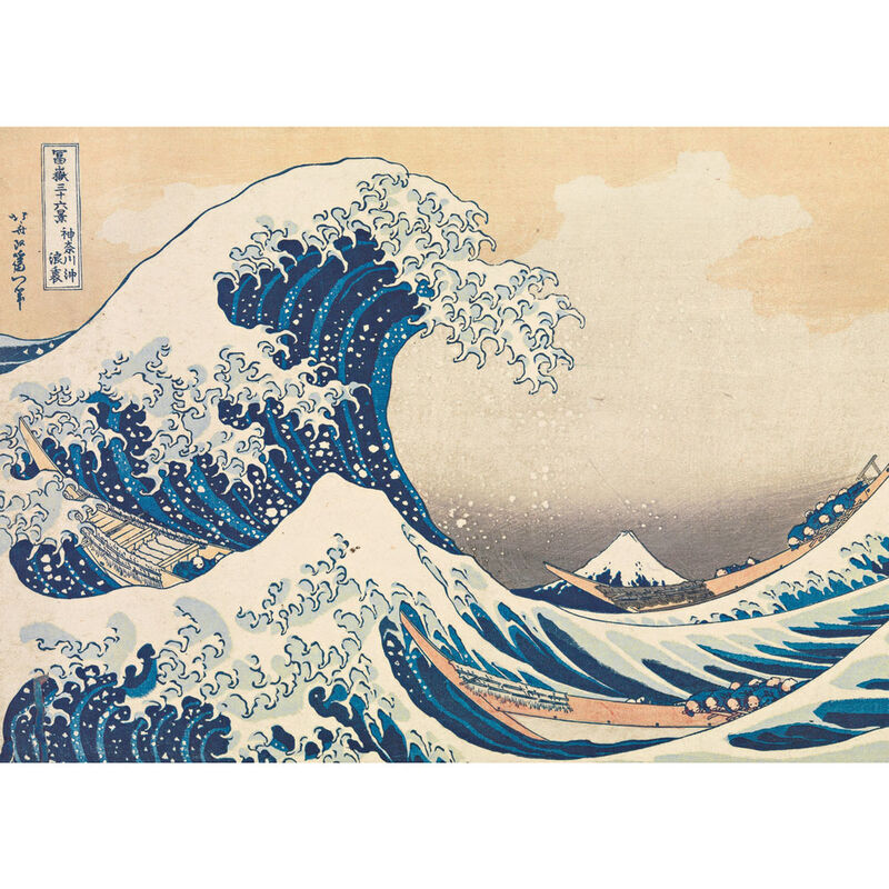 Puzzle de 1000 pièces « La Grande Vague » d'Hokusai, collection du musée
