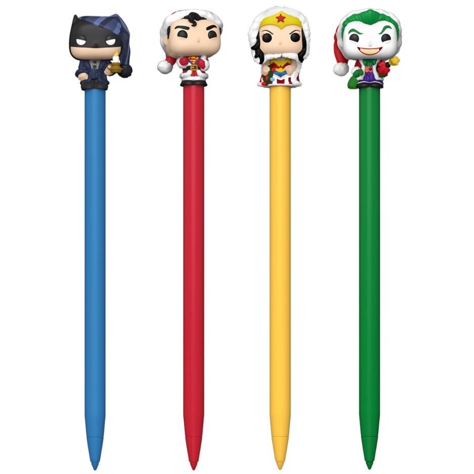 DC Comics Holiday Super Heroes Toppers Pen - Nerdscape