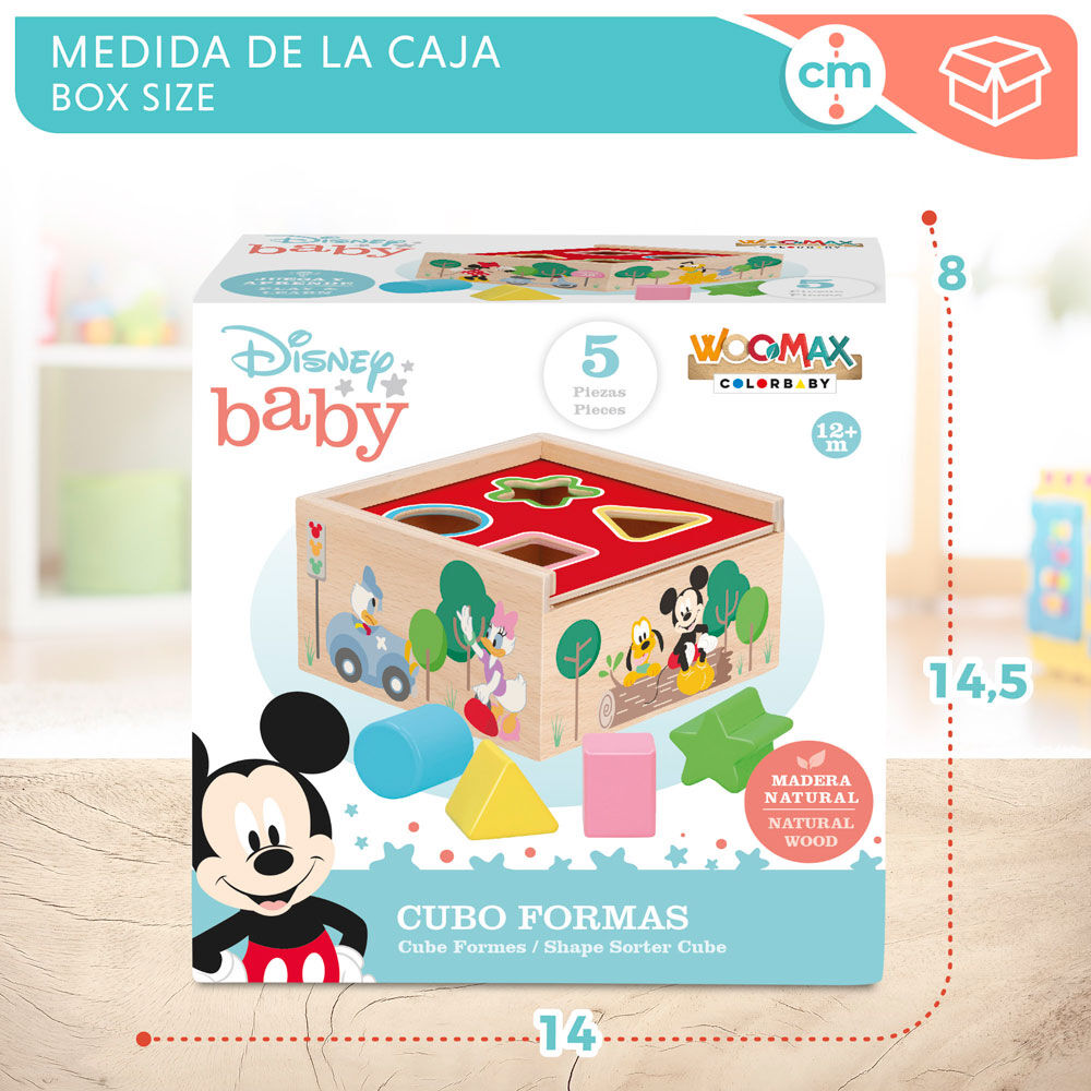 Disney Mickey Minnie wooden cube shapes