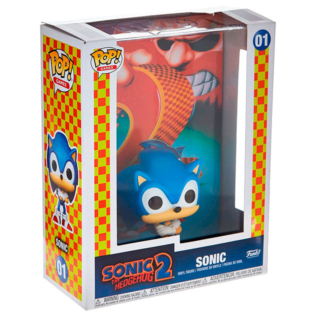 Figurine POP exclusive Sonic (couverture de jeu)