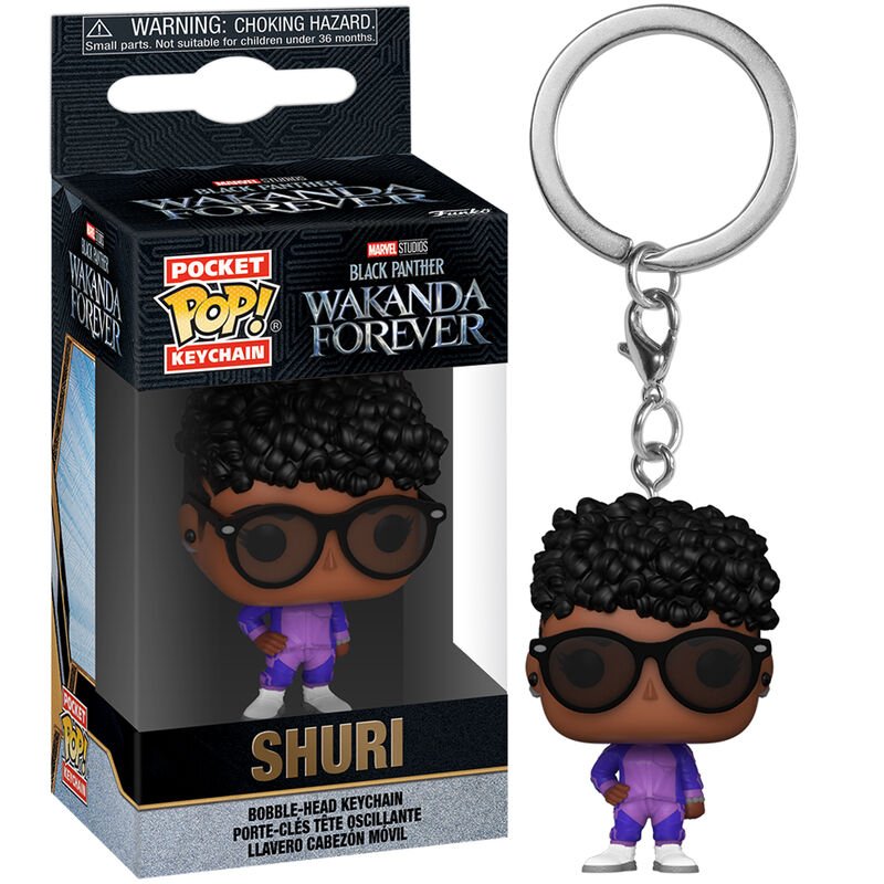 Pocket POP Keychain Marvel Black Panther Wakanda Forever Shuri - Nerdscape