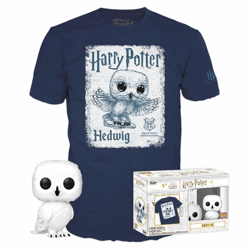 Coffret de figurines Harry Potter Hedwige POP & Tee
