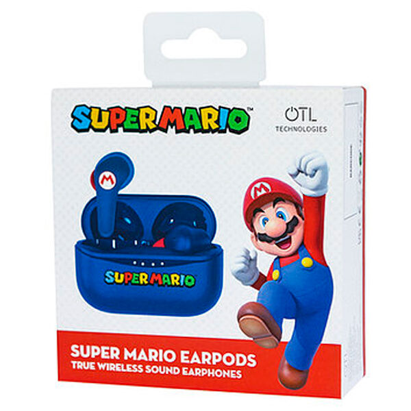 Écouteurs Nintendo Super Mario bleus