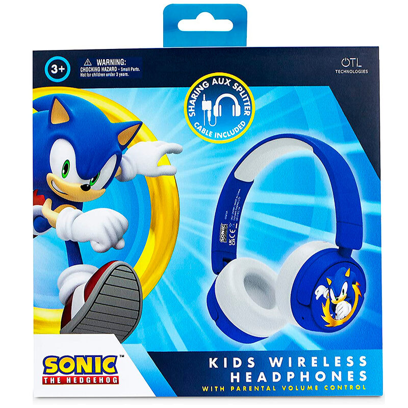 Casque audio sans fil Sonic le Hérisson pour enfants