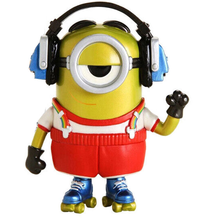 Coffret figurine POP & Tee Minions Patinage à roulettes Stuart Métallisé Exclusif