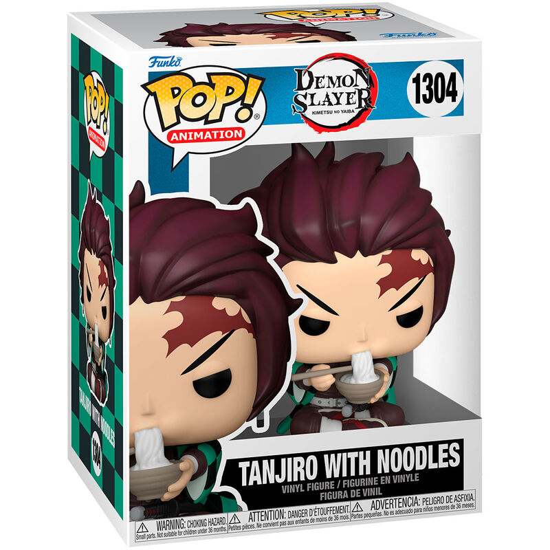 Funko Pop! Demon Slayer Kimetsu no Yaiba Tanjiro con Noodles - Figura da Collezione Vinyl