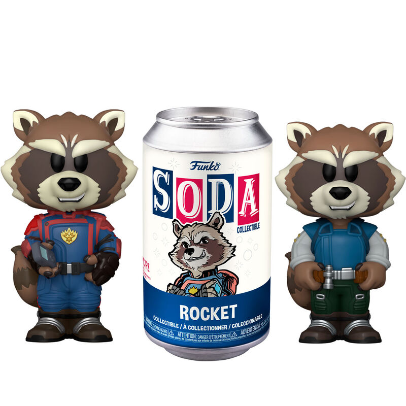 Figurine vinyle SODA Marvel Les Gardiens de la Galaxie Rocket 5 + 1 Chase