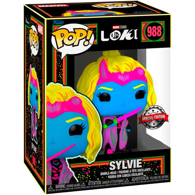 POP figure Marvel Loki Silvye Black Light Exclusive - Nerdscape