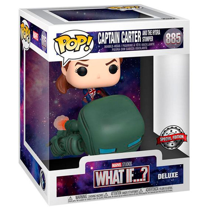 Funko Pop! Marvel What If Captain Carter - Figura da Collezione Vinyl