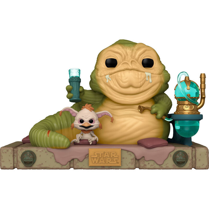 Figurine POP Star Wars 40e anniversaire Jabba le Hutt et Salacious B Crumb