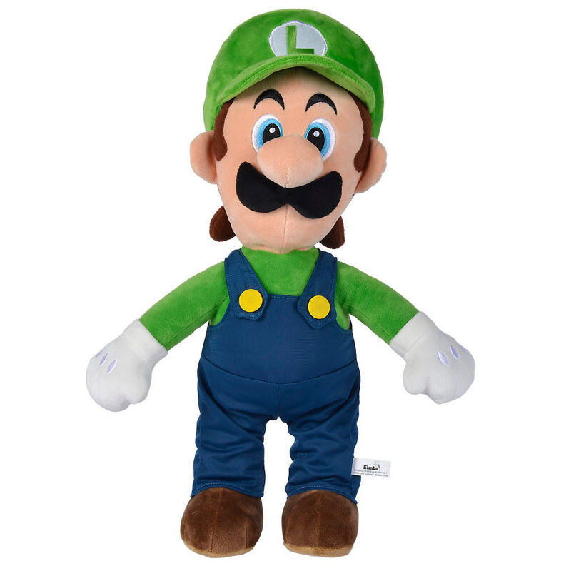 Peluche Luigi de Super Mario Bros, 50 cm