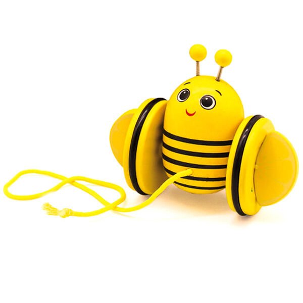Frootimals Bizzy Lemonbee wooden first steps pull along toy - Nerdscape