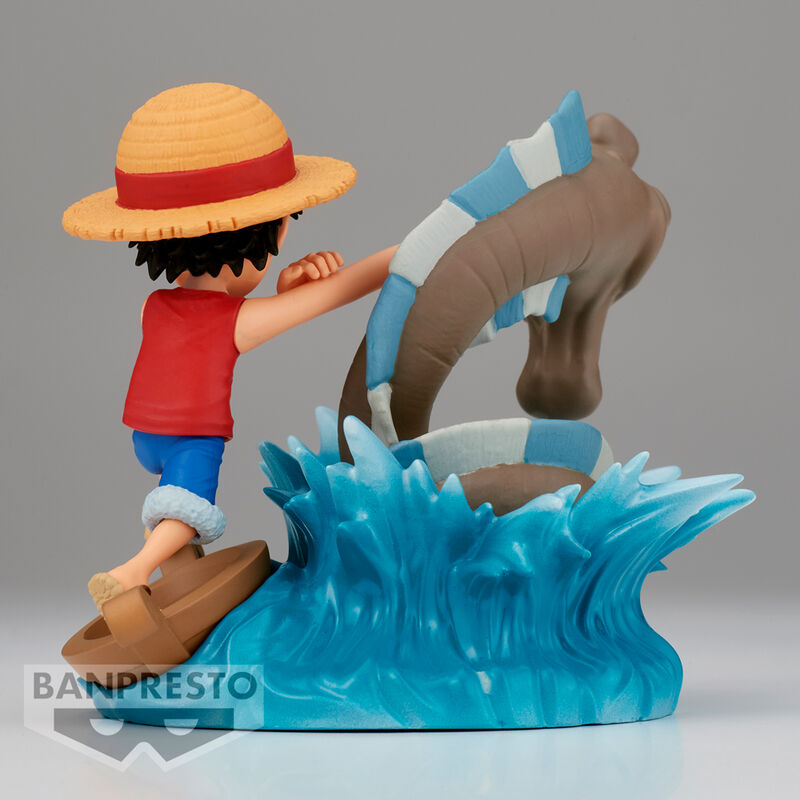 Figurine One Piece Log Stories Monkey D. Luffy contre la mer locale, 7 cm
