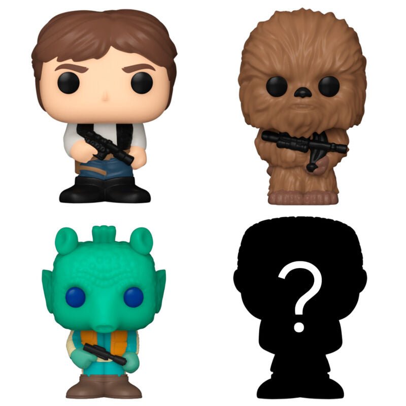 Blister 4 figures Bitty POP Sar Wars Han Solo - Nerdscape