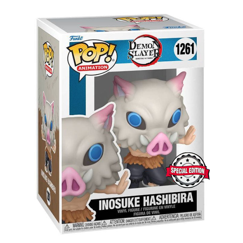 Funko Pop! Demon Slayer Kimetsu no Yaiba Inosuke Hashibira - Figura da Collezione Vinyl Nerdscape