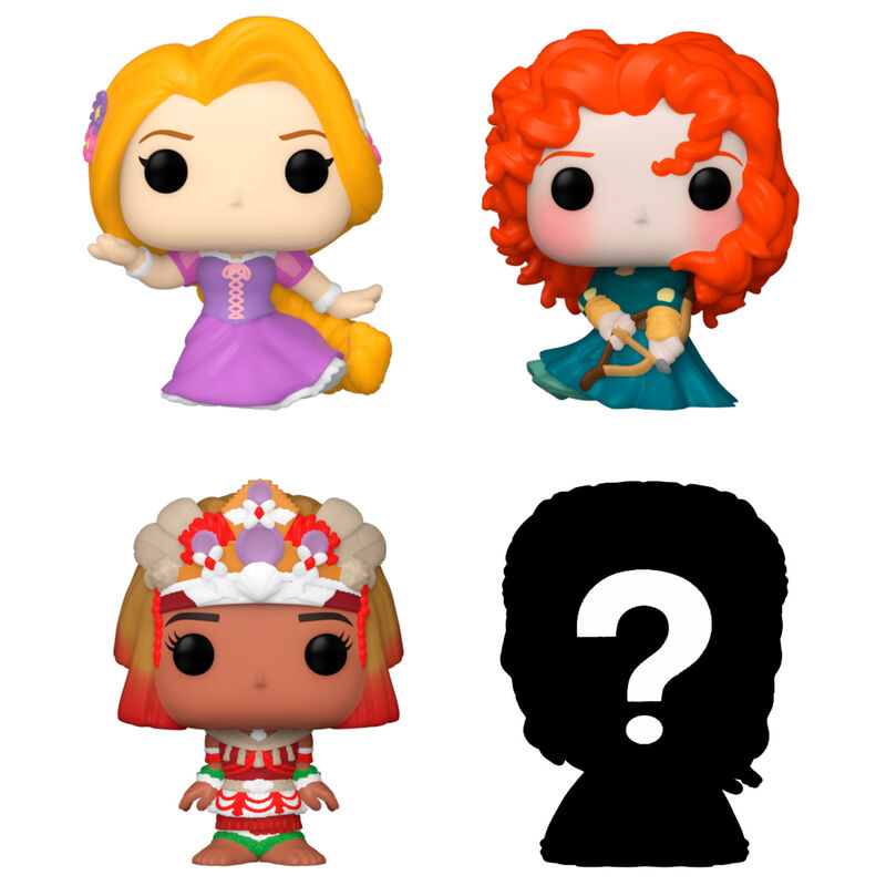 Funko Pop! Bitty POP Disney Princess Rapunzel - Figura da Collezione Vinyl 4 pezzi