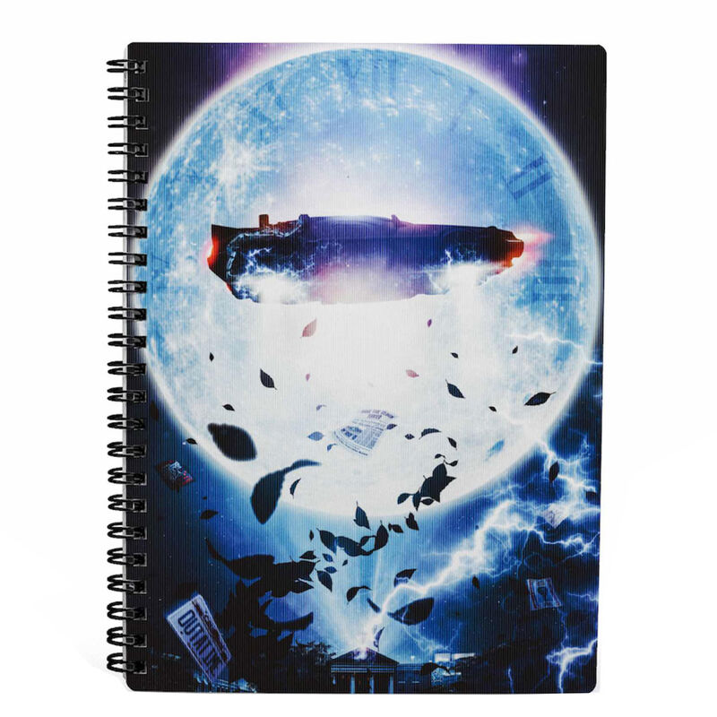 Back to the Future BTTF Delorean 3D notebook