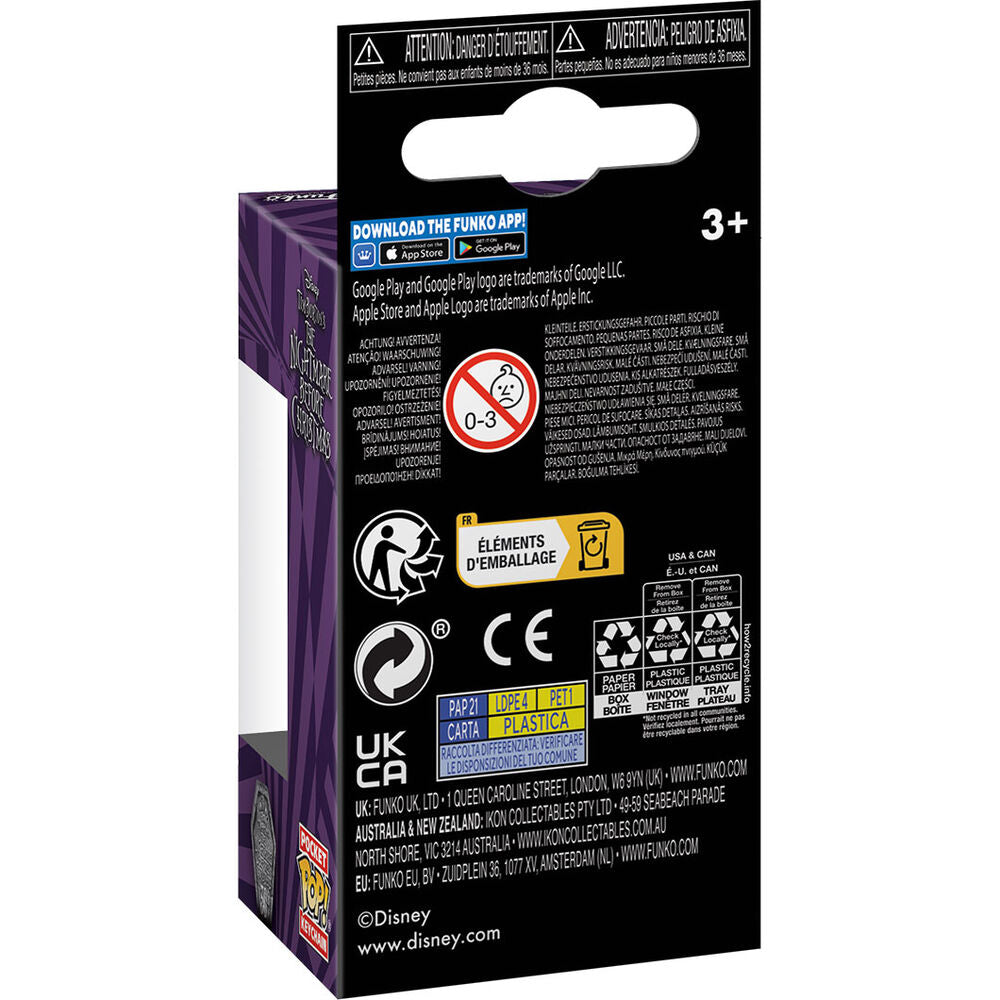 Porte-clés Pocket POP Disney L'Étrange Noël de Monsieur Jack 30e anniversaire Jack Skellington