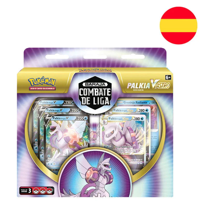 Spanish Pokemon League Palkia Origen V Astro trading card game Nerdscape